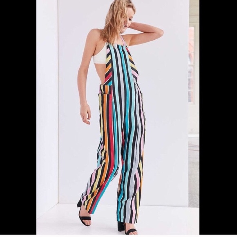 Urban Outfitters striped overalls